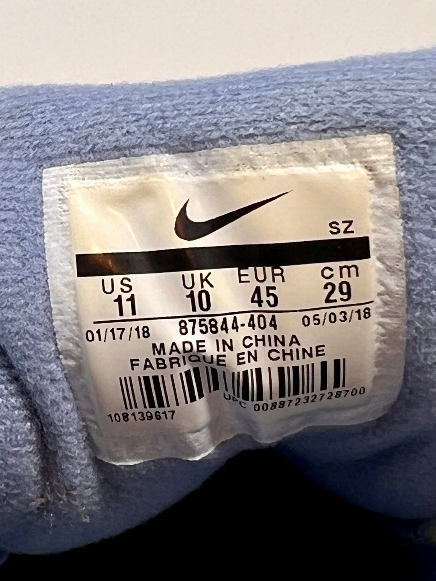 Nike Air Max 1 Work Blue UK10