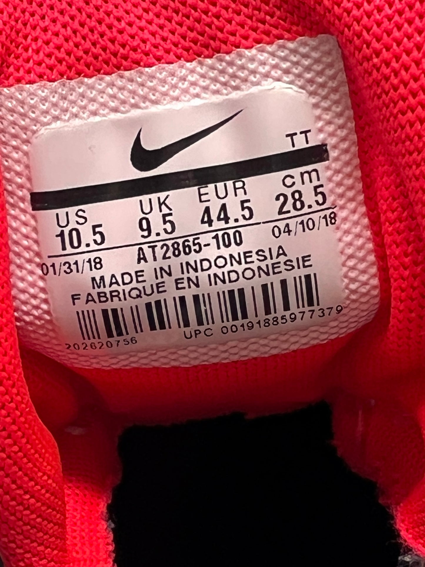 Nike Air Max 95 Solar Red 2018 UK9.5