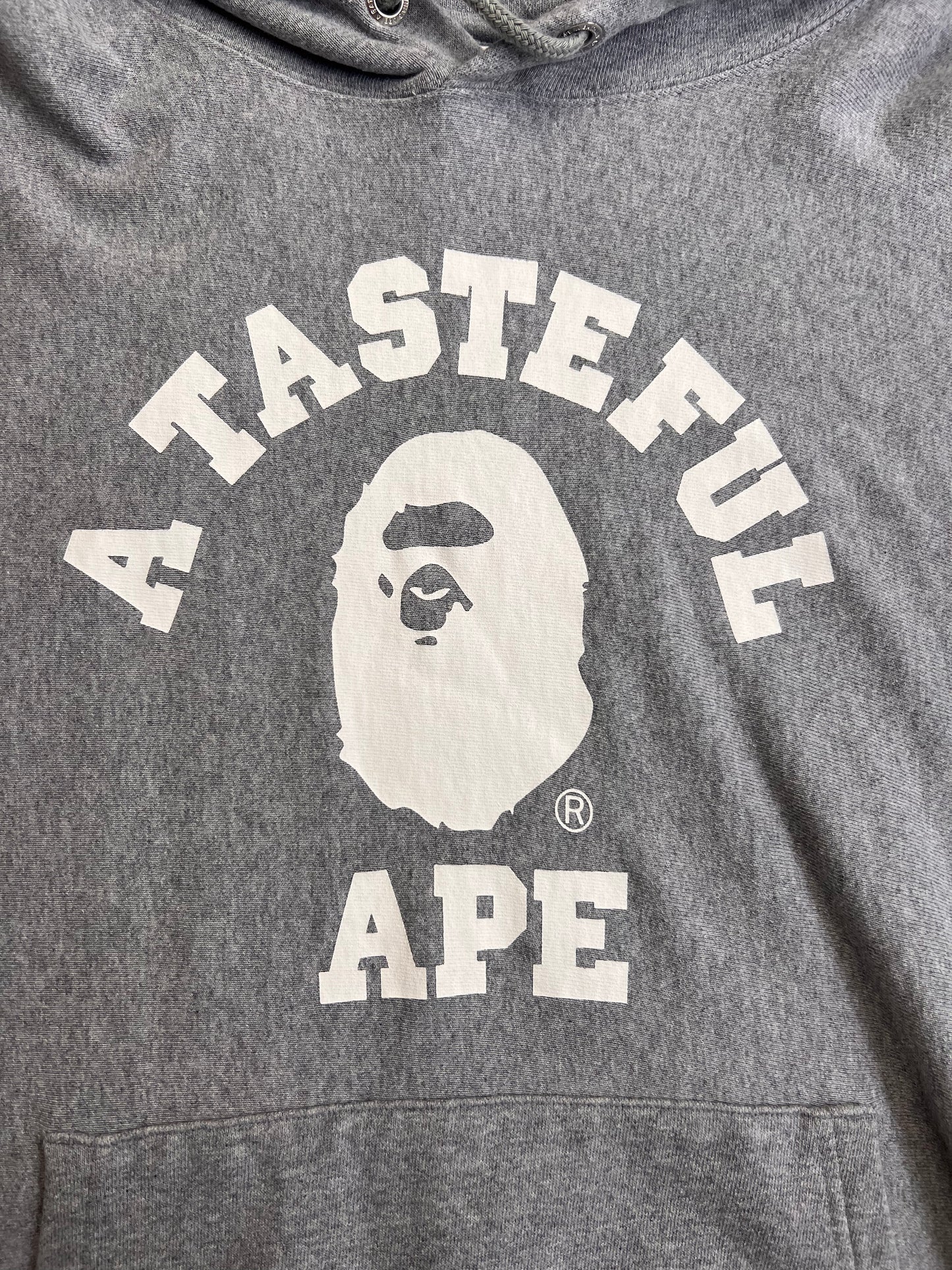 Bape X JJJJound Grey Hoodie Large