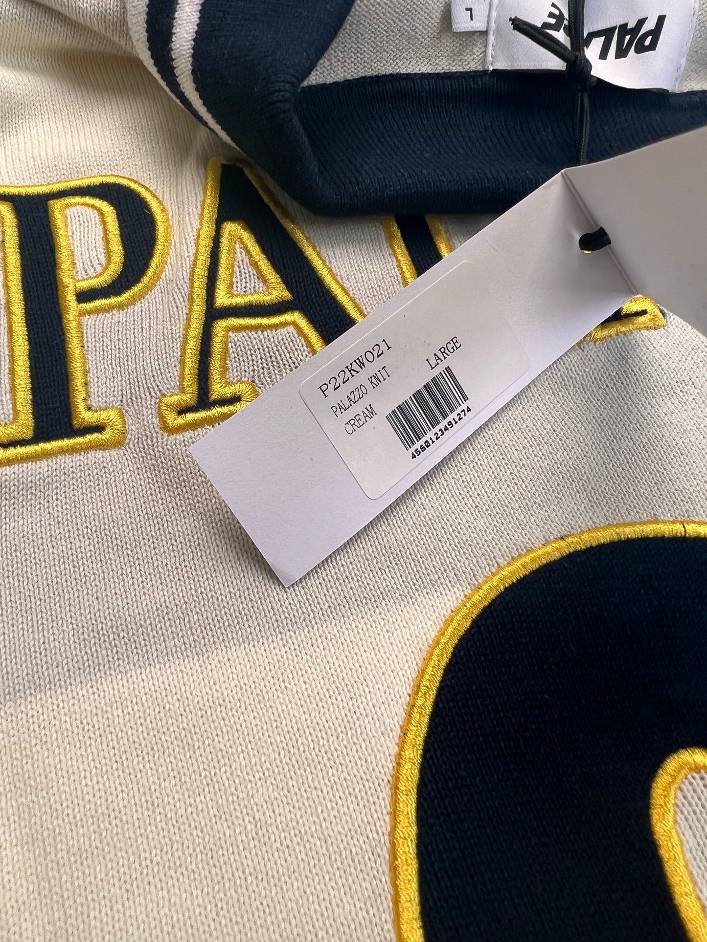 Palace Palazzo Cream Inter Knit Large