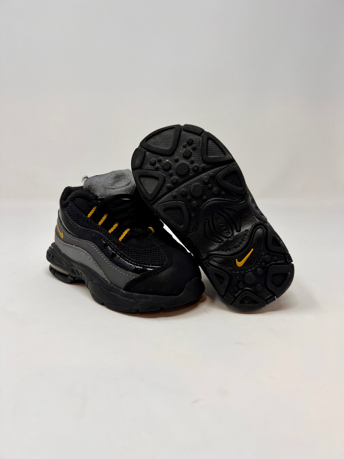 Nike Air Max 95 Black Yellow (TD) UK3.5
