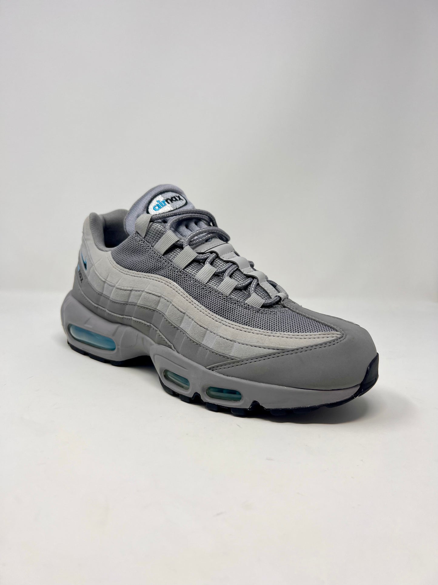 Nike Air Max 95 Retro Logo Grey Aqua UK8.5
