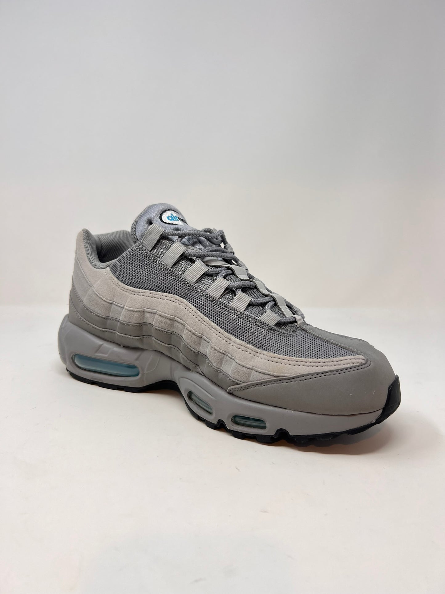 Nike Air Max 95 Retro Logo Grey Aqua UK9