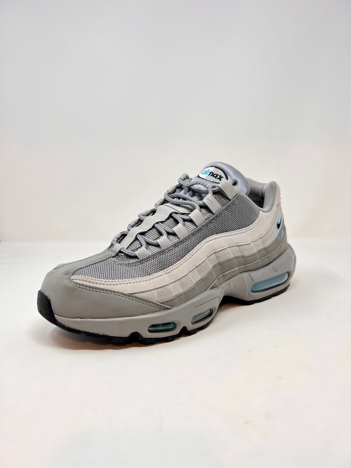 Nike Air Max 95 Retro Logo Grey Aqua UK9