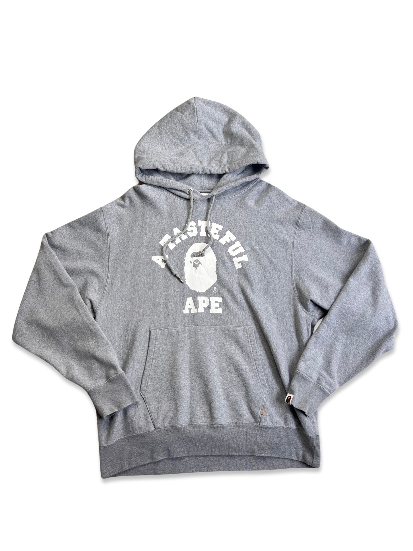 Bape X JJJJound Grey Hoodie Large