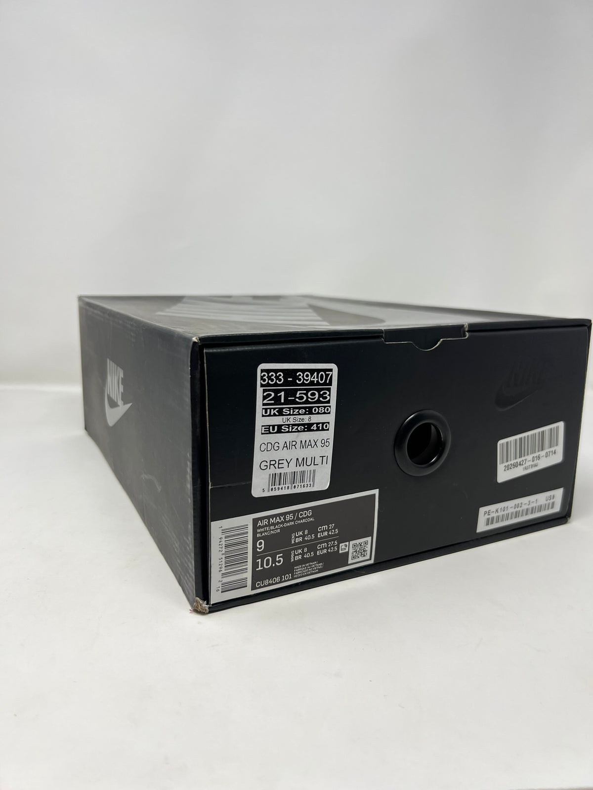 Nike Air Max 95 CDG Black Grey UK8