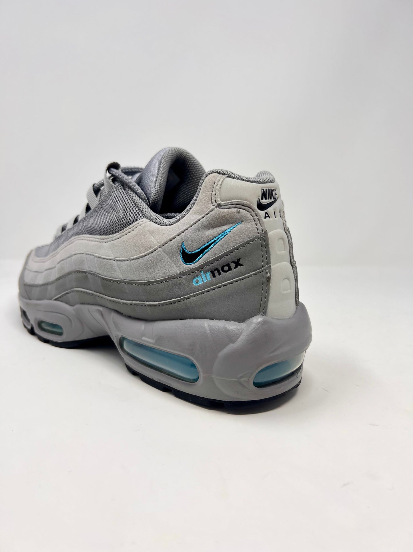 Nike Air Max 95 Retro Logo Grey Aqua UK8.5