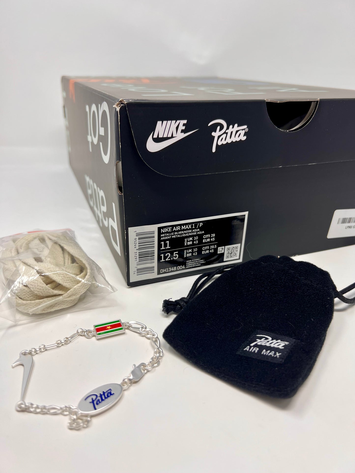 Nike Air Max 1 Patta Waves Noise Aqua UK10
