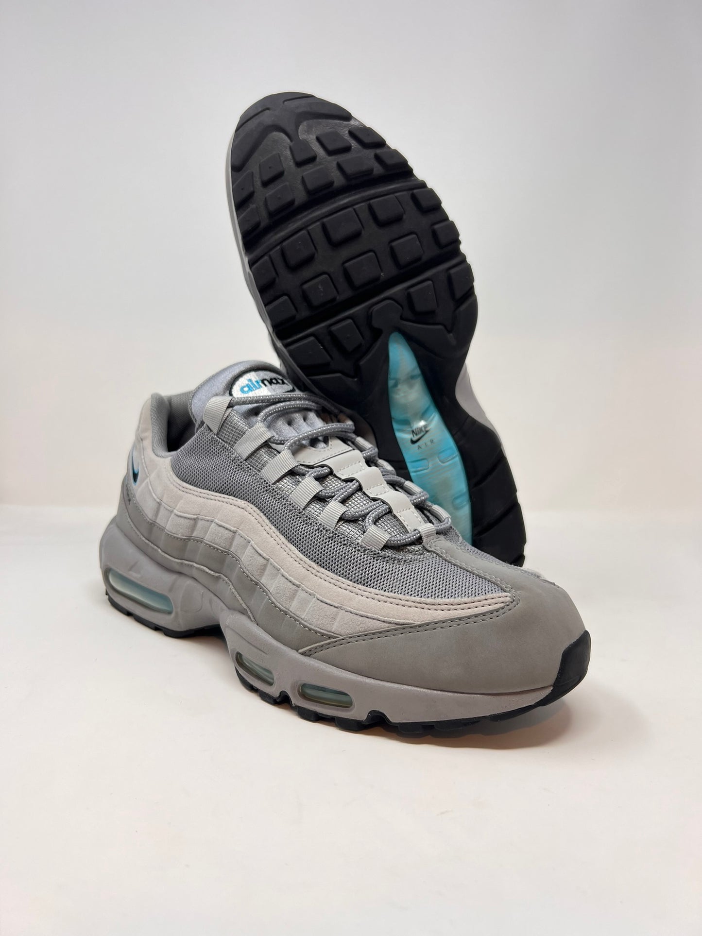 Nike Air Max 95 Retro Logo Grey Blue UK11