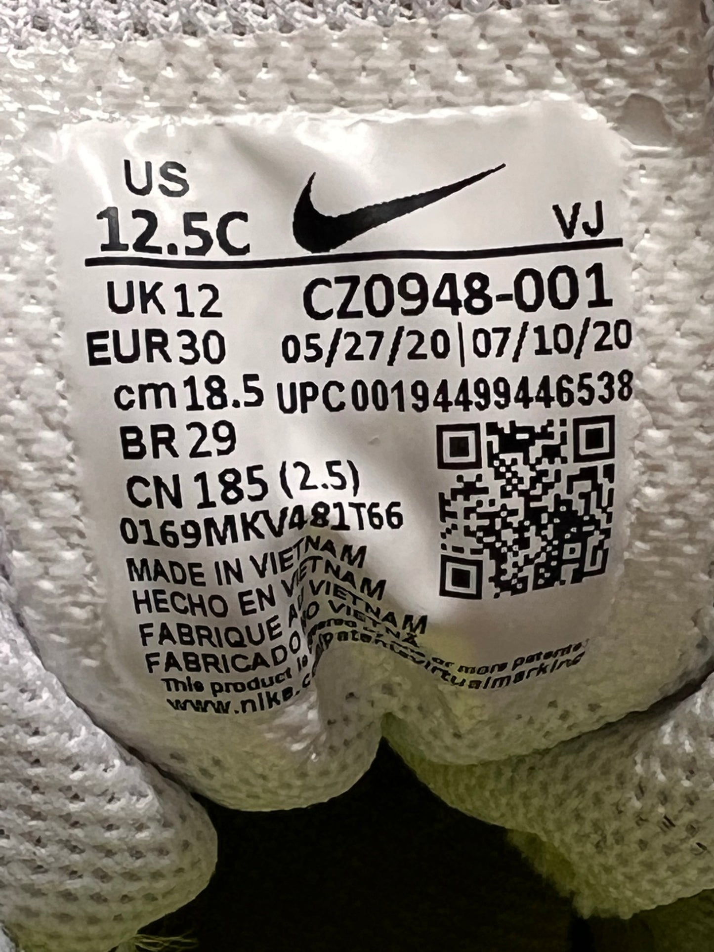 Nike Air Max 95 Neon (PS) UK12