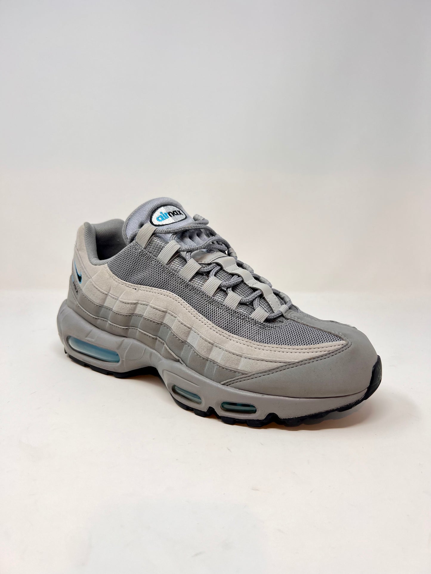 Nike Air Max 95 Retro Logo Grey Aqua UK9