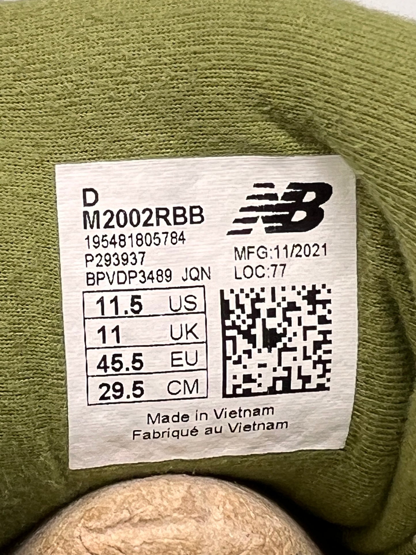 New Balance 2002r Basement Moss Green
