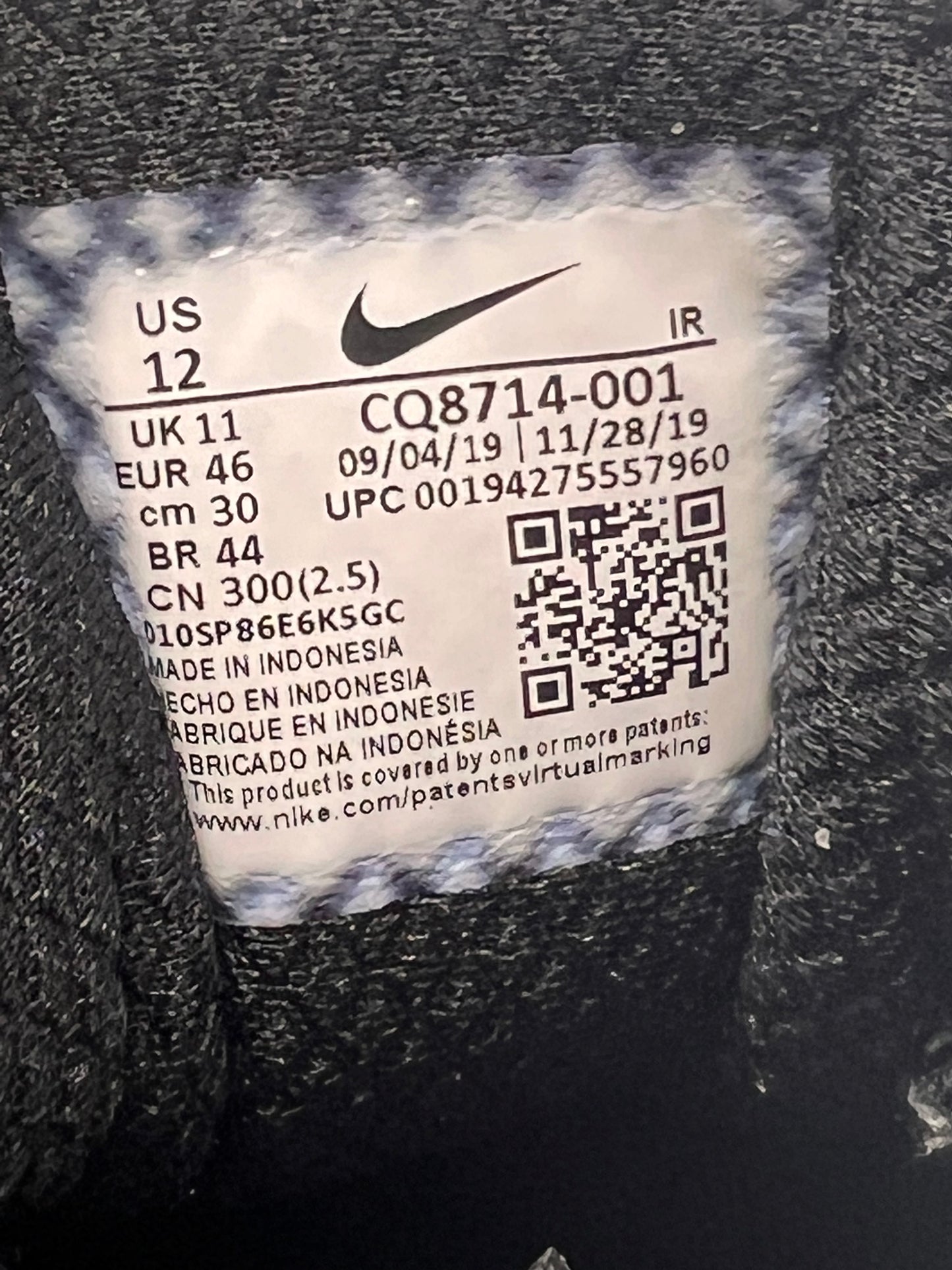 Nike Air Max Skepta Tailwind 5 Blue UK11