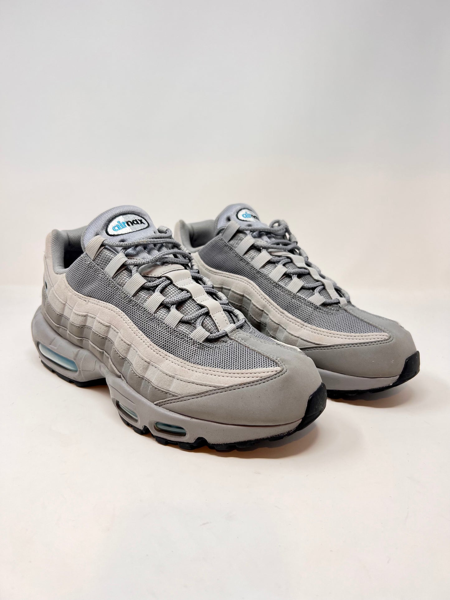 Nike Air Max 95 Retro Logo Grey Aqua UK9