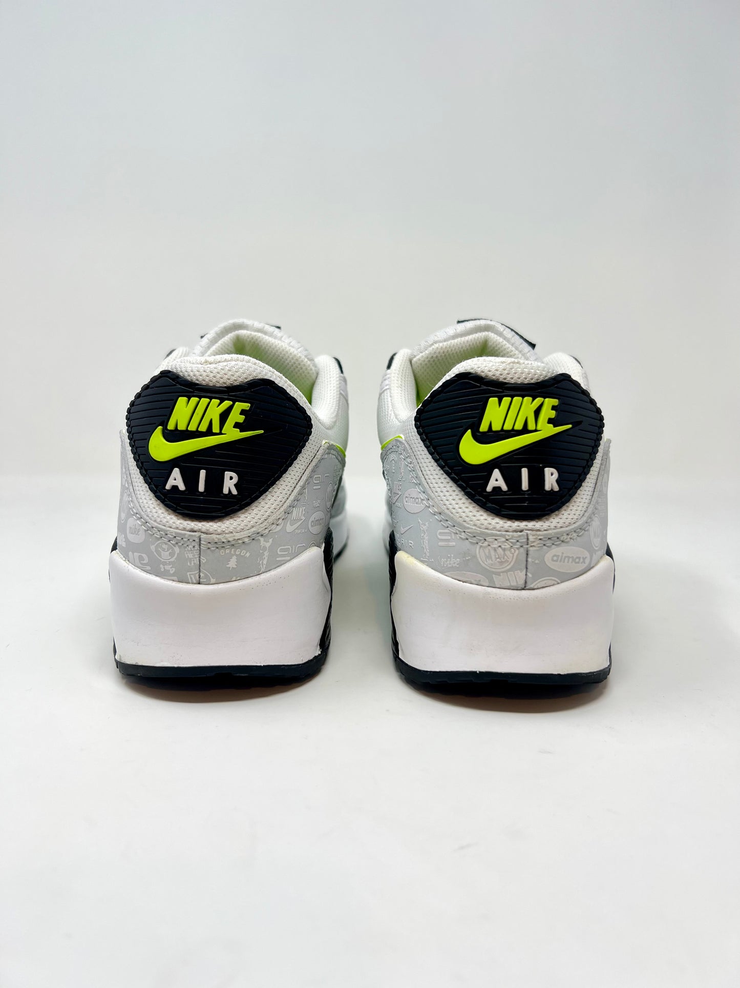 Nike Air Max 90 Reflective Logo White / Volt UK9