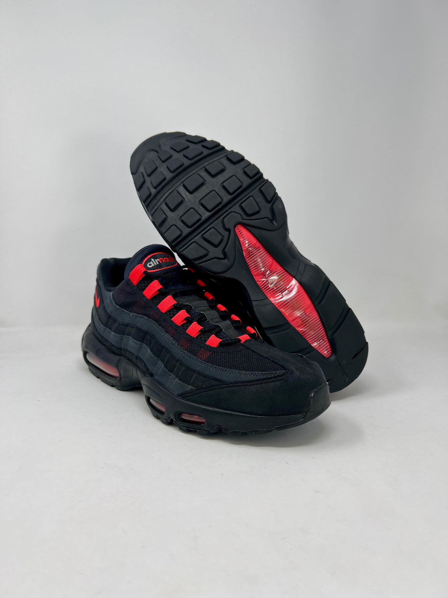 Nike Air Max 95 Black Laser Crimson UK12