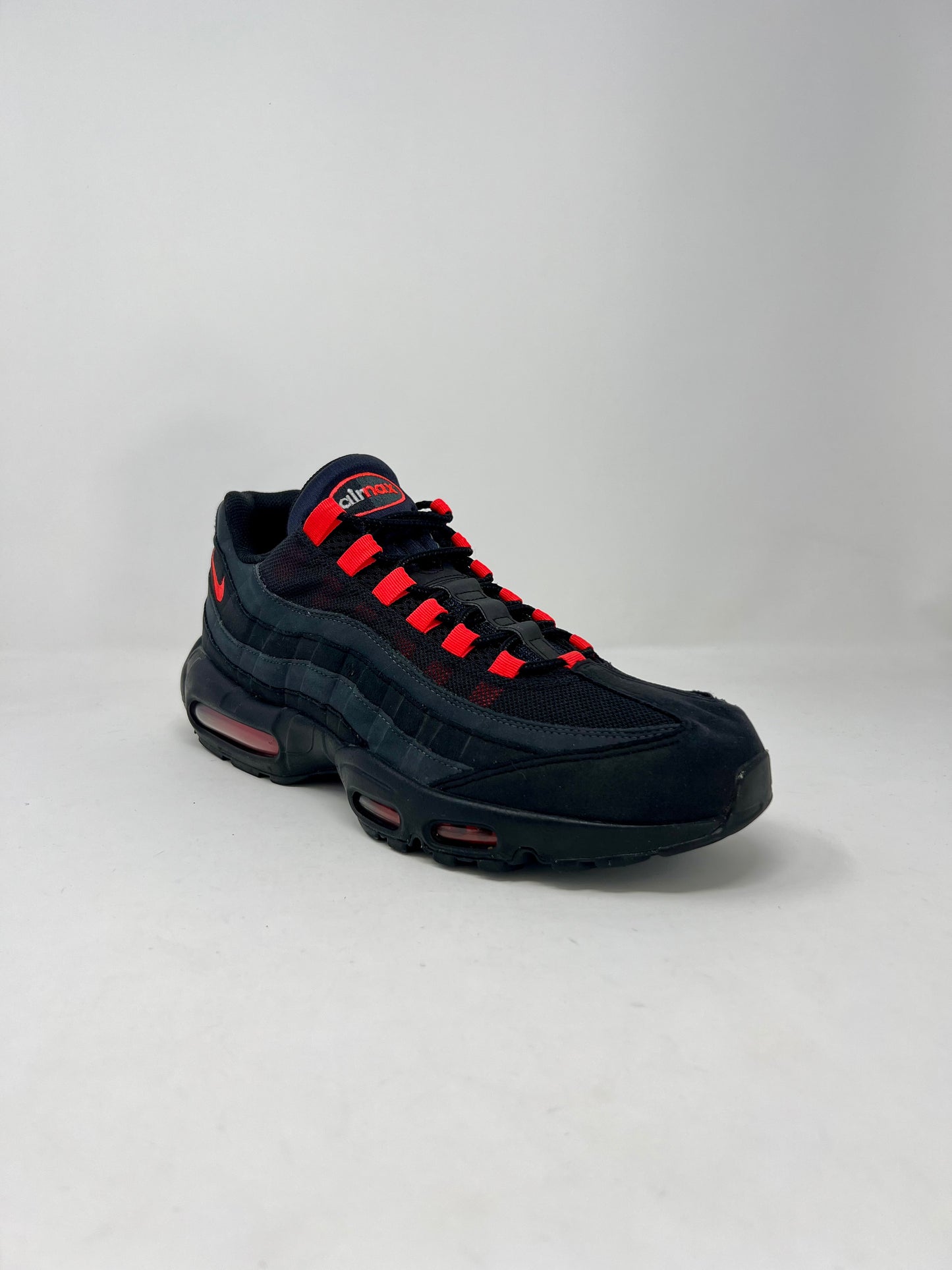 Nike Air Max 95 Black Laser Crimson UK12