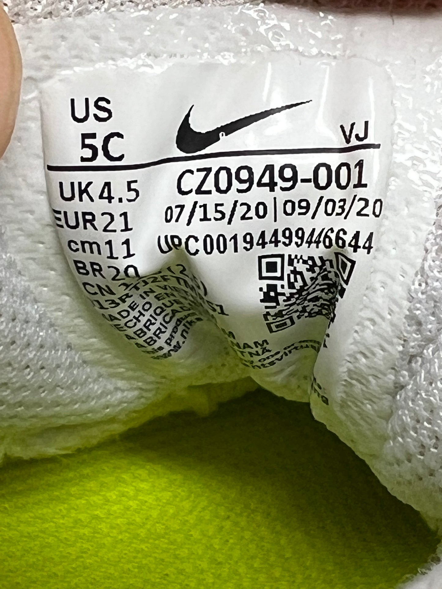 Nike Air Max 95 Neon (TD) UK4.5