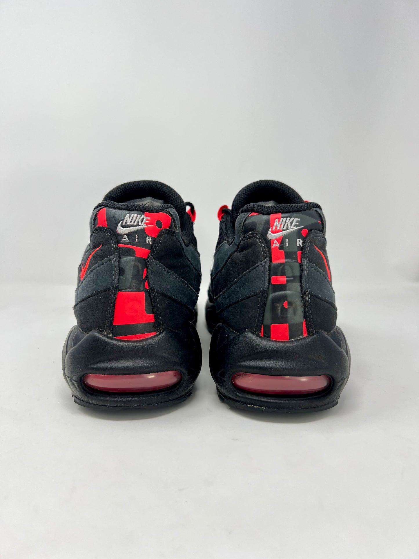 Nike Air Max 95 Black Laser Crimson UK12
