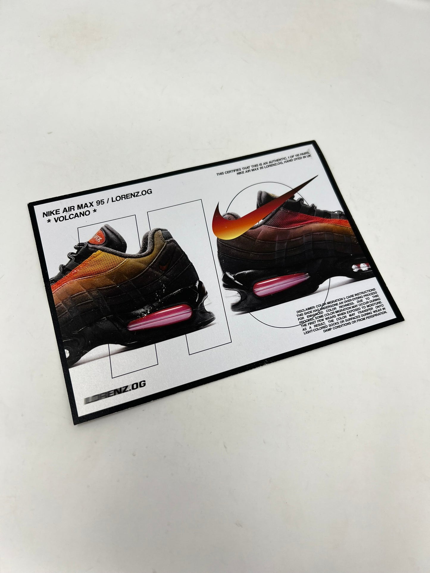 Nike Air Max 95 Lorenz.og Volcano UK12 Brand New